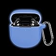 LEFXMOPHY Case Cover for Bose QuietComfort Earbuds II 2 2022 New, Blue Silicone Protective Protector Sleeve Accessory Glow in Dark -