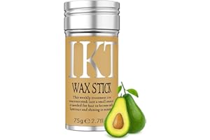 DINGLONG BEAUTÉ Stick Cheveux Cire, Fixation portable de cire à cheveux, Bâton de Pommade Capillaire, Cire à Coiffer pour Cheveux Pommade Coiffante non Grasse pour Cheveux Rebelles Cord Frisottis 75g