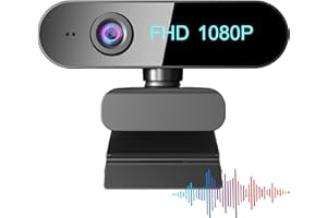 VISIXA® Full HD Webcam - 1080p Webcam mit Mikrofon - 30FPS Plug&Play Lichtkorrektur Web Cam - USB Kamera PC Laptop - Web Camera Skype Zoom Gaming Streaming