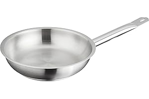 Pentole Agnelli - Poêle en Acier Inoxydable 18/10 avec Manche Tubulaire 20 cm Acier