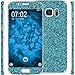 Produktbild 2 x Glitzer-Folienset für Samsung Galaxy S7 blau PhoneNatic Schutzfolien
