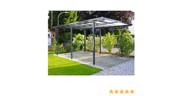 Beckmann Aluminium Carport 311 X 496 X 218 Cm Amazon Co Uk Garden Outdoors