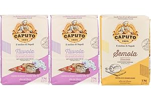 ‎MIGASE Molino Caputo Pizzamehl Set - je 3x1kg. Folgende Sorten sind erhältlich. Cuoco, Pizzeria, Doppio Zero, Nuvola, Manitoba und Semola (2x1kg Nuvola 1kg Semola)