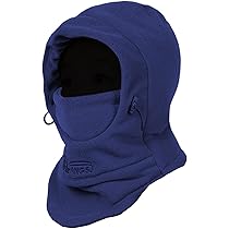 Passamontagna Invernale Per Bambini - In Pile, Antivento, Per Sci E Sport Invernali, Nero