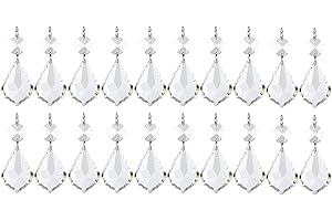 Nuptio Ciondolo Acchiappasole Finestre Cristallo - 20 Pezzi Ornamento Appendere Finestra Giardino Foglia D'acero Perline Trasparenti per Festa Nozze Decorazione Centrotavola Giorno Del Ringraziamento