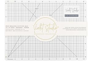 Self Healing A4 Cutting Mat (12" x 9") - Hard Wearing & Durable - Perfect for Use with Craft Knives & Rotary Cutters - Suitable for Cutting Paper, Card & Fabric - by Violet Studio