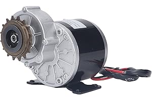 BuyWeek DC 12V 500W Motor Eléctrico Cepillado, 16 Dientes Gear Chainwheel Motor Eléctrico Alta Torsión 2500RPM Motor De Alta Velocidad Para Bicicleta Eléctrica Scooter