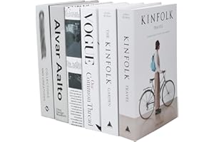 ELITECRAN 6 Pezzi Libri Decorativi, Set di Libri Finti Decorativi Moderni, Impilati Libro Falsi con Copertina Rigida, Libro da Esposizione Falso per la Decorazione di Tavolini da Caffè/Scaffali