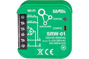 Supla Zamel bezprzewodowy profesjonalny, trwały, automatyczny, łatwy w konfiguracji, inteligentny pilot, elektryczny innowacyjny, nowoczesny internet, łatwy w instalacji, sterowanie roletą WiFi SRW-01
