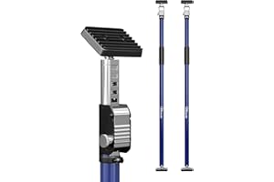 3-H Etai Telescopique Reglable 2pcs, Extensible 110-203cm |Tout Acier Épais | Charge Max 75kg | Étai de Soutien Télescopique pour Plafond Montage, Plaque de Plâtre, Cadre de Porte, Bleu Foncé