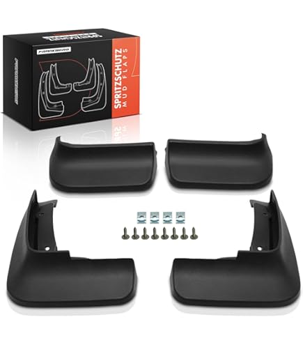 Auto Schmutzfänger Spritzschutz für 4X VW Transporter Caravelle T6 T6. 1 Multivan Kombi 2015-2021, 4 Stück Dustproof Kratzfest Kotflügel Spritzklappen Vorne und Hinten Schutz Body Fittings