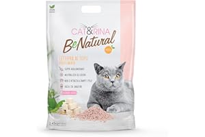 Cat&Rina BeNatural, lettiera per gatti al tofu agglomerante di origine vegetale. Fino a 30 giorni di utilizzo. Si smaltisce nell'organico o nel wc. alla Pesca.