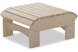 Original Dream-Chairs since 2007 Le repose-pieds Adirondack "Comfort" en bois peut être utilisé dans 2 positions, également comme table d'appoint dans le jardin, la terrasse, le balcon
