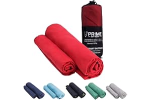 PRIME ART WOOD Microfaser Handtücher - Viele Größen & Farben - Schnelltrocknend, Saugstark & Super Weich - Mikrofaser Handtuch, Reisehandtuch, Sporthandtuch, Badetuch