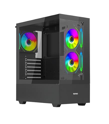 Case PC Gaming Noua Utopia F15 Nero - ATX, Vetro Temperato, Ventola ARGB, Supporto GPU 360 Mm