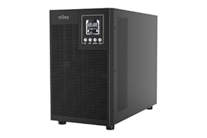 NJOY Echo Pro 3000 Gruppo di Continuità UPS Tower 3000VA 2400 Watt Doppia Conversione OnLine Onda Sinusoidale Pura, 4 Uscite Schuko, USB, RS232, EPO, Slot SNMP, 6 Batterie 12V-7Ah