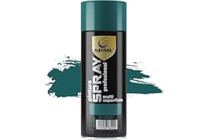SPSIL Pintura Spray 400ml, Spray Acrílico para Metal/Madera/Plástico (Verde Carruaje Brillo 8540, Paquete de 1), Envío desde España