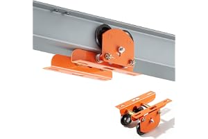 VEVOR Löparkatt med 499 kg lastkraft, manuell rullande fjädring med dubbla hjul och 68–110 mm flänsbredd, kolstålsstomme för I-bärare, krankatt för PA200 PA250 PA300 PA400 PA500