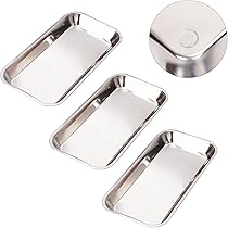 Le Laboratoire Plateau Dentaire En Acier Inoxydable 201, Instrument Médical Materiel Chirurgical