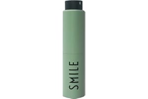 Design Letters TAKE CARE Dispenser, SMILE (Verde) - Dispenser di igienizzante per le mani per ricarica, dispenser formato busta, un must-have in viaggio o in viaggio, 20 ml