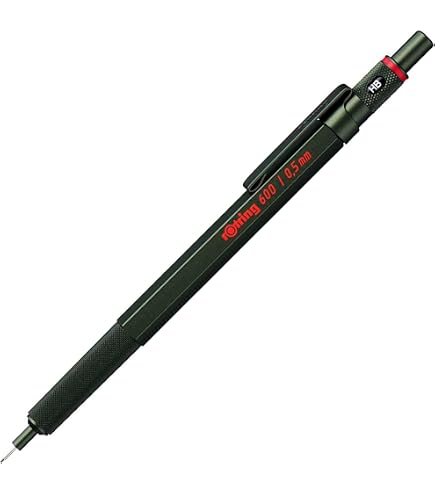 Rotring 800 Lead Holder Clutch Knock System - 2mm - Black Body