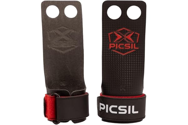 PICSIL - Calleras RX | Material de Fibra de Carbono | Uso con Magnesio | Agarre en Todas Superficies y Tipo de Barras | Diseñadas para Todos los Atletas