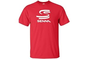 veedub clothing Ayrton Senna T-Shirt Novelty Racing Design