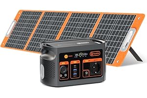FF FLASHFISH FlashFish 300W Generateur Electrique Portable avec Panneau Solaire 100W, 179,2Wh Batterie LiFePO4, Charge Rapide de 0 à 80% en 1H, Fonction EPS, Station Électrique pour Camping, RV, Voyages, Urgence
