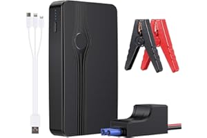 Horsdo Notstarter-Netzteil, 400 A, 20000 mAh, Booster-Auto-Notstarter, 12 V (für 3,0 l Benzin- und 2,0 l Dieselmotor) mit Überbrückungsseil-Autostarter