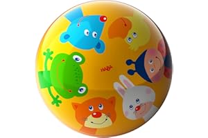 HABA Palla per bambini con animali – Palla colorata da 14 cm con valvola – Promuove le capacità motorie e la mobilità a partire dai 2 anni – Palla da gioco ideale per interni – 2012753001