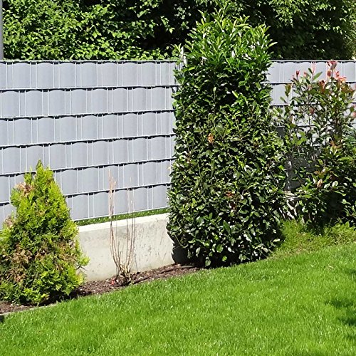 Profi-Sichtschutzstreifen | PVC | M-tec matt EXKLUSIV ® ✔ lichtgrau ✔ 35m x 19cm ✔ seidig-matt ✔ | Nach M-tec technology Rezeptur hergestellt – - 4