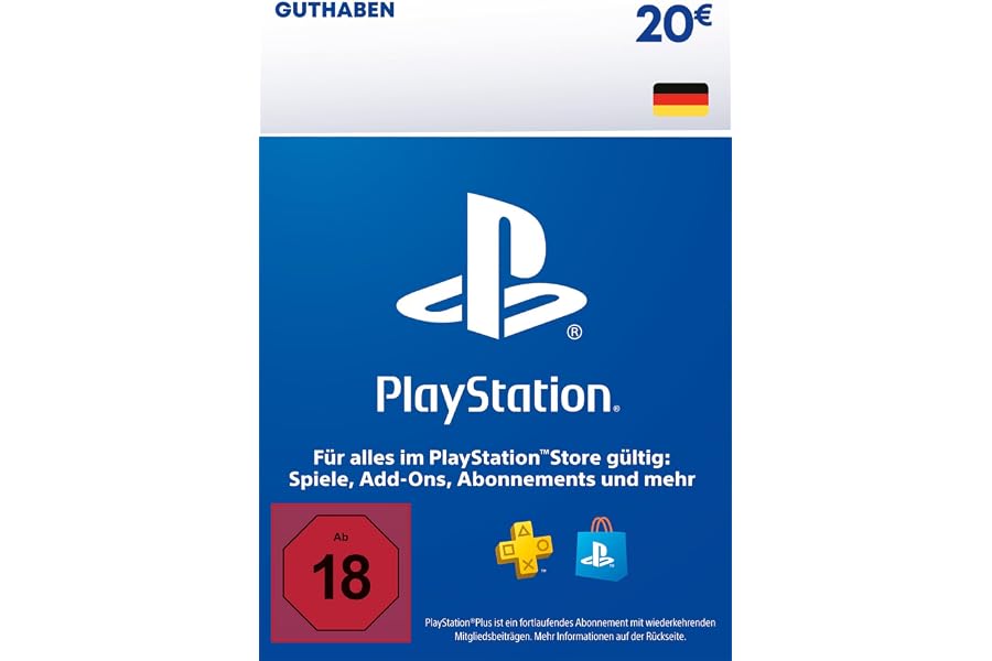 20€ PlayStation Store Guthaben | PSN Deutsches Konto [Code per Email]