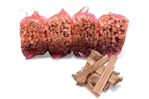 GENERIC 4 x Nets Premium Kiln Dried Kindling Wood 10-12kg Total for Log Burners, Fire Pits and Chimineas, Natural Fire Starter By Nicholson's Country Supplies