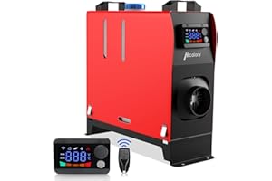 Hcalory Riscaldamento ad aria diesel parcheggio con interruttore LCD regolabile da 5-8 KW, basso consumo di carburante, facile installazione per furgoni, camion e auto