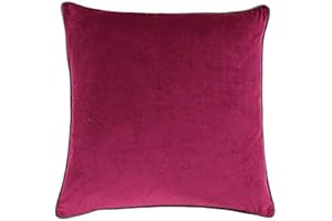 Paoletti Signature Collection Meridian 55X55 C/C MOC, Baumwollmischgewebe, Cranberry/Mocha Brown, 55x55cm