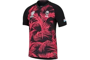 FEYRUS Coupe du Monde 2023 RWC Fidji, Maillot de Rugby, T-Shirt Polo de Rugby, Maillot de Football d'entraînement de Match for Hommes