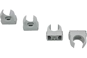 OBO Bettermann M20 - Abrazaderas rápidas, 10 unidades, 20 mm, color gris claro