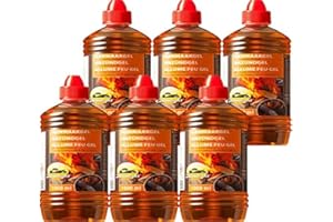 FARMLIGHT Gel allume-feu pour tous types de charbons – Pâte de combustion 1000 ml – Gel d'allumage liquide pour barbecue et cheminée Sans odeur 6 l