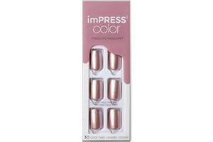 KISS imPRESS Color, sztuczne paznokcie samoprzylepne, Press-on Manicure - Paralyzed Pink, 30szt.