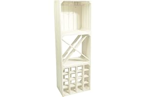 CHICCIE Wino aus Holz - Weiß Holzkiste (3, Komboset)