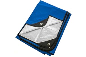 Arcturus Heavy Duty Survival Blanket, Insulated, Reflective, 152 x 208 cm, All Weather, Reusable Emergency Blanket for Car or Camping (Blue)
