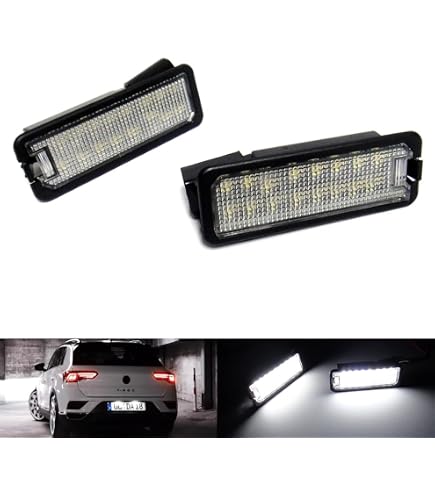 Error-Free Xenon White 36mm LED Number Plate Lights For VW Passat B5.5 B6 – Canbus