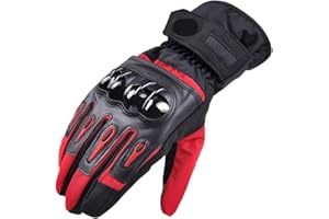 LPHFDCS Gants Moto Homologué Gants de Moto Hiver Chaud imperméable Coupe-Vent Gants de Protection 99% imperméable Moto Gants Moto