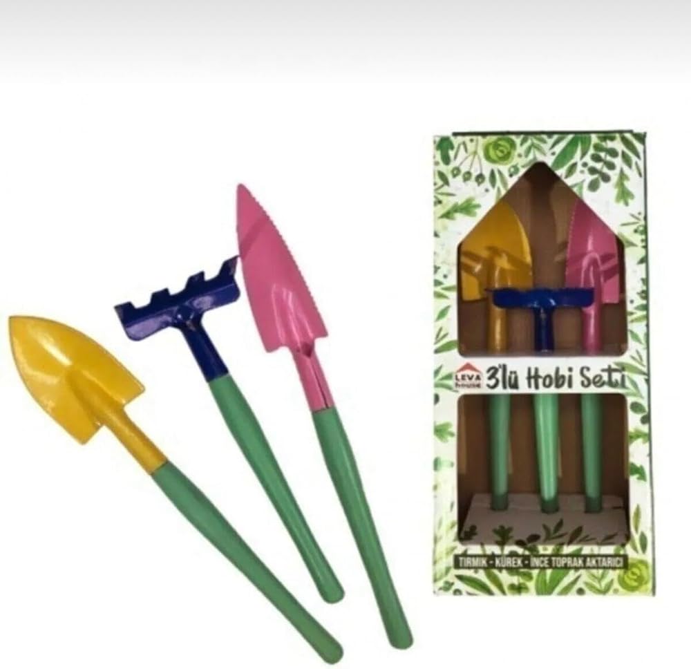 Kazma Kürek 3'lü Set – Hobi Bahçeciliği ve Doğa Aktiviteleri