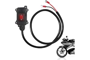Hållbar 12V 24V batterifrånkopplingsbrytare för motorcykel, vattentät, med isolerad kabel för säker effektstyrning på motorcy