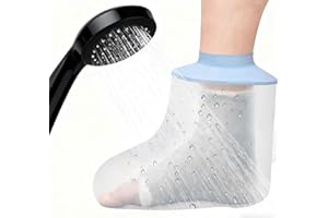 CHUMHU Waterproof Foot Cover for Shower, Waterproof Foot Cast Cover for Shower Ankle, Shower Foot Protector, Foot Protector for Showering, Waterproof Foot Cover, Foot Shower Protector, Shower Sock Waterproof