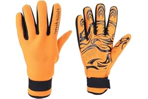 SPYMINNPOO Guantes de Agua, Guantes de Buceo de Neopreno, Guantes de Natación Cálidos de 2 Mm Guantes de Neopreno de Cinco Dedos para Buceo, Kayak, Surf, Invierno, Piragüismo, Kayak Y Otros Deportes Acuáticos