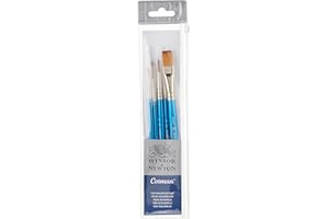 Winsor & Newton Cotman - set de 5 pinceles Cotman incluye: Serie 111 n°0, nº2, nº6, Serie 333 nº1 y Serie 666 13mm