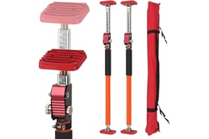 MOUNTLASER Sistema di supporto regolabile a terza mano, capacità di 120 kg per coppia, aste di supporto in acciaio resistente per martinetti, barre di carico e cartongesso – si estendono da 60 a 100 cm