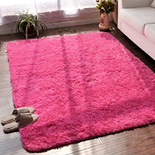 Silk hair carpet bedroom carpet Coral velvet living room carpet computer Cushions Tent pad Hanging basket pad , peach , 40*60